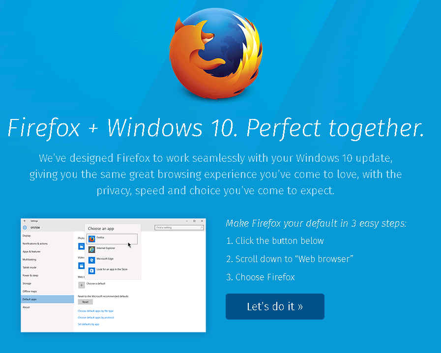firefox for windows 10 64bit