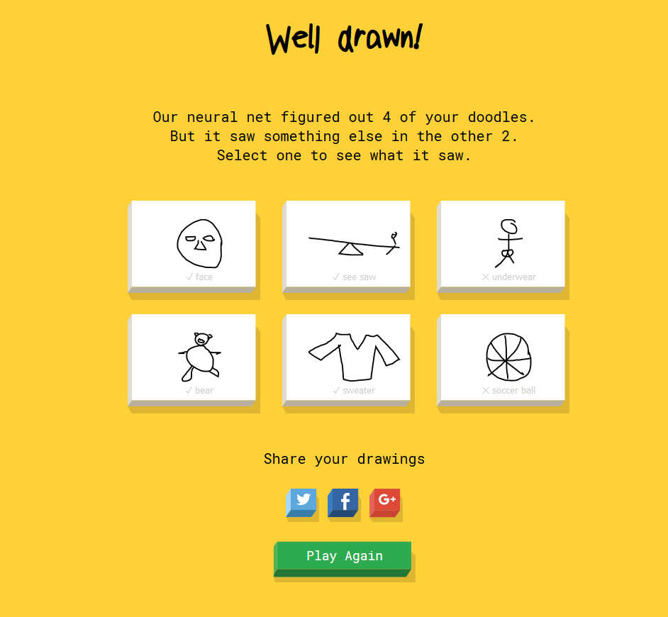 Google Quick Draw - AI Game - Awwwards