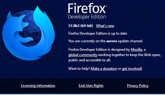 firefox developer edition vs firefox speed