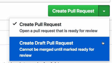 draft pull requests