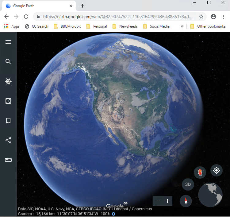google earth web browser