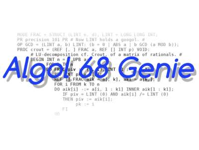 Algol68Genie